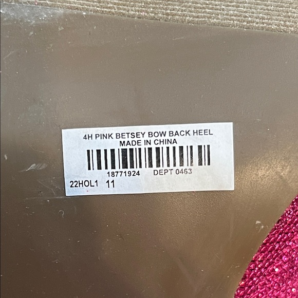 Betsey Johnson for Torrid Pink Glitter Bow Back Chunky Heels | Size 11 Wide - Picture 8 of 16